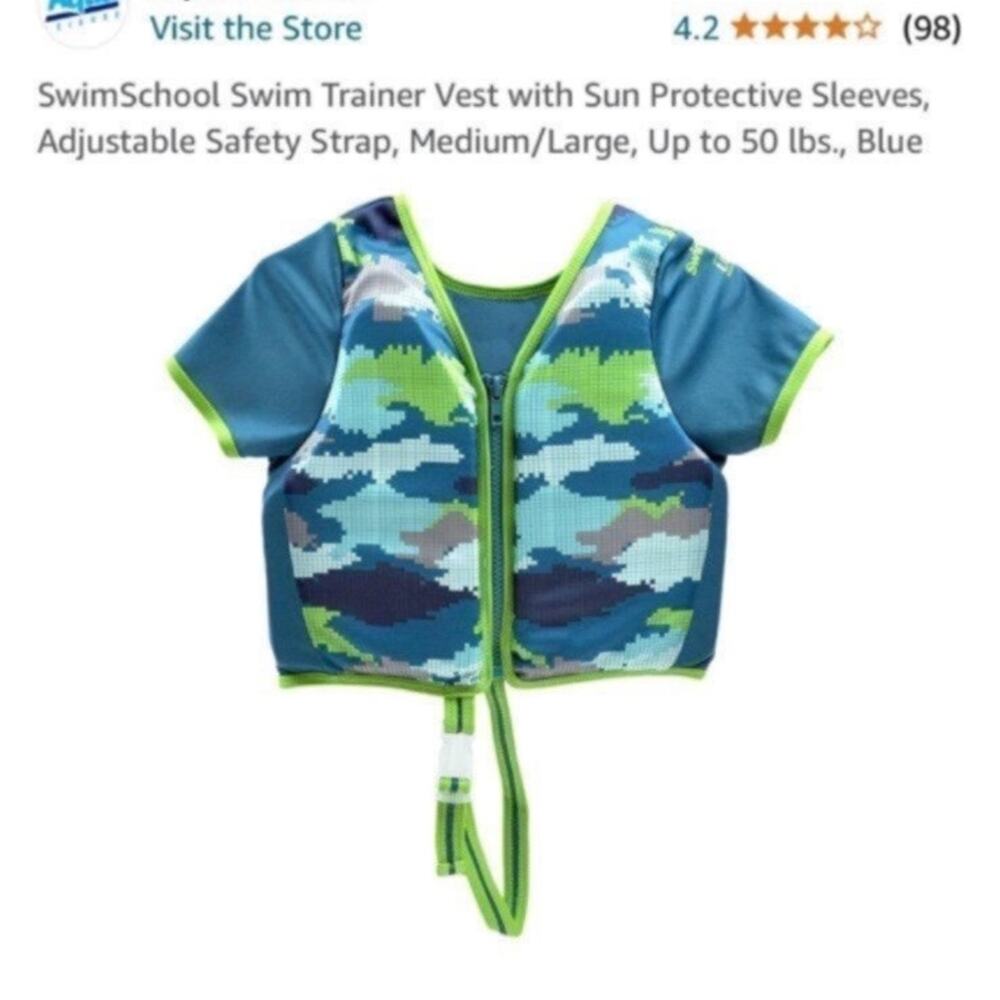 Swim school rash guard swim vest